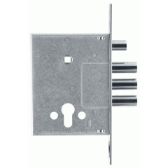 Корпус замка врезного цилиндрового с задвижкой 257 X w/b Никель