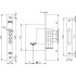 Замок врезной крестообразный 189/4MF (52 mm) 5 кл. Латунь