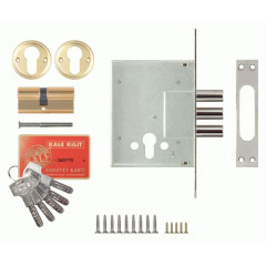 Замок врезной цилиндровый 257 5 кл. Никель