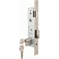 Замок узкопрофильный kale kilit врезной 153 (20 mm) 3 кл. Никель