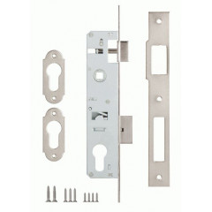 Замок узкопрофильный kale kilit врезной 153/Р (30 mm) Никель