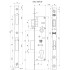 Замок узкопрофильный kale kilit врезной 153/Р (35 mm) Никель