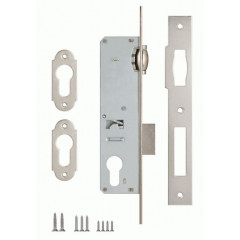 Замок узкопрофильный kale kilit врезной 155 (25 mm) w/b Никель