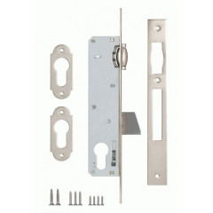 Замок узкопрофильный kale kilit врезной 255 (25 mm) w/b Никель