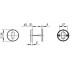Накладка под цилиндр DSS-02-ET (нержавейка) Хром