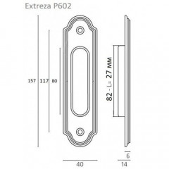 Extreza P602 матовая бронза F03