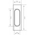 Ручка купе Extreza Hi-Tech P401 матовый хром F05