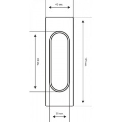 Ручки для раздвижных дверей (КУПЕ) Extreza P401 белый матовый F26 (1 шт.)
