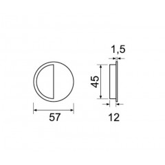 Ручки купе Extreza Hi-Tech P407 полированный хром F04