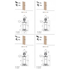 Раздвижная система-книжка Krona Koblenz 0700/25/40/60 1 метр