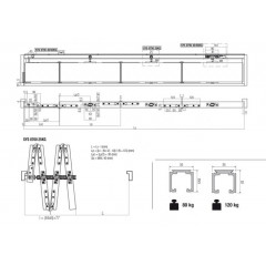 Раздвижная система-книжка Krona Koblenz 0700/25/40/60 1 метр