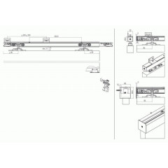 Раздвижная система Krona Koblenz 0500 80 120 1 метр