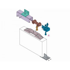 Раздвижная система Krona Koblenz 0500 80 120 1 метр