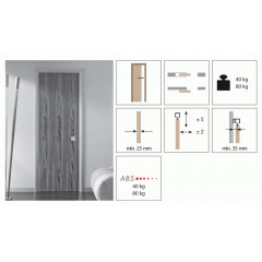 Раздвижная система для межкомнатных дверей Koblenz K ART 40 1 метр